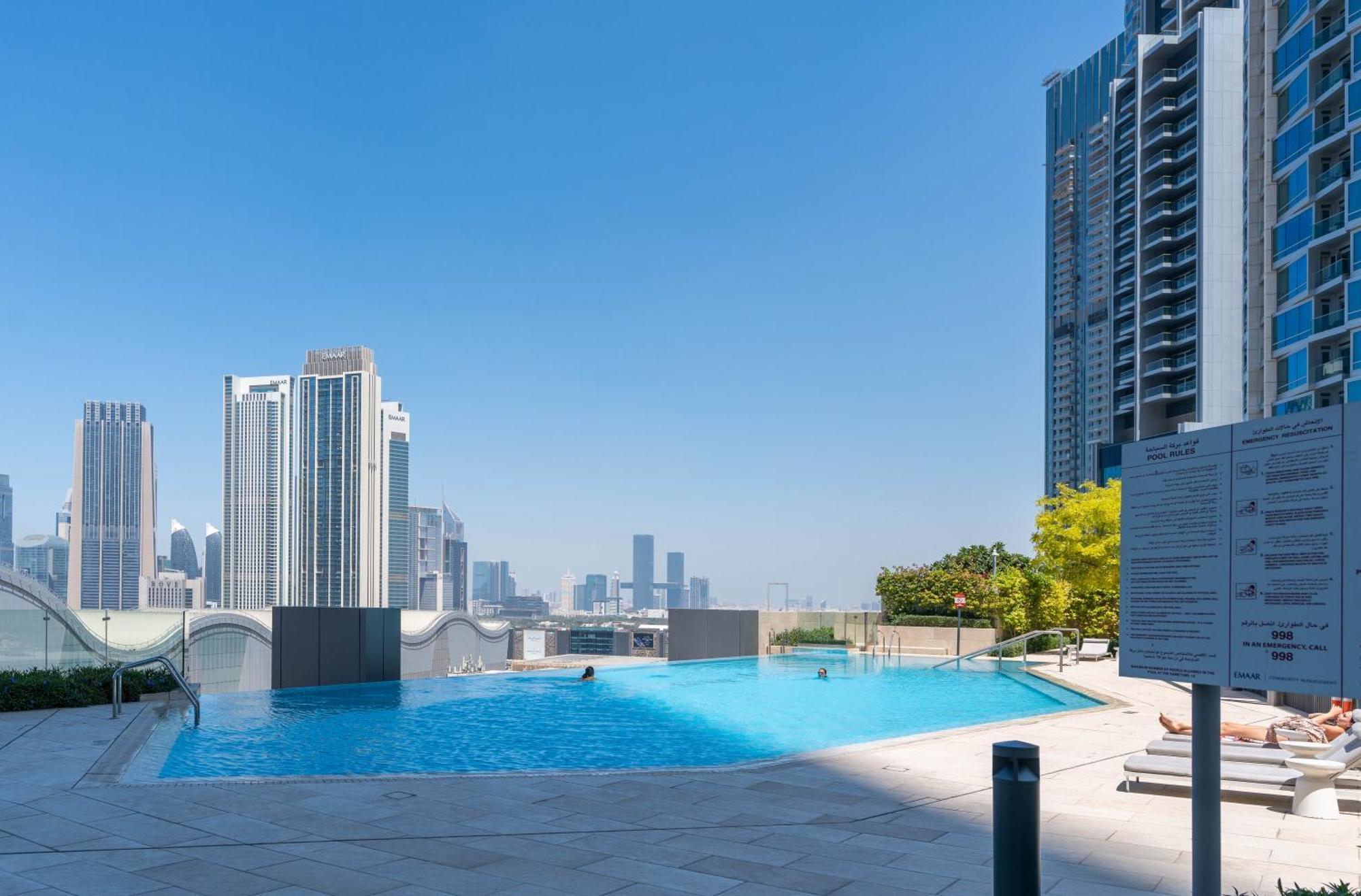 Lux Apt-Burj View Opp. Dxb Mall 두바이 외부 사진